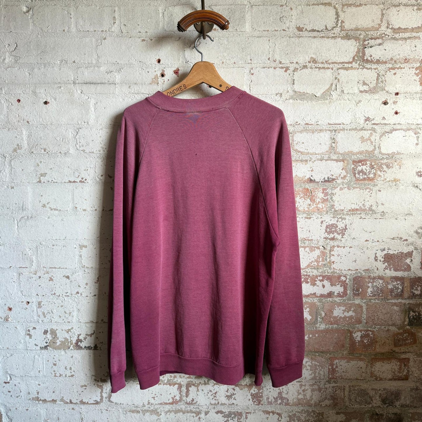 1990s Burgundy Faded Distressed Sweatshirt