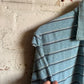 1960s Blue Striped Towelling Italian Polo Shirt