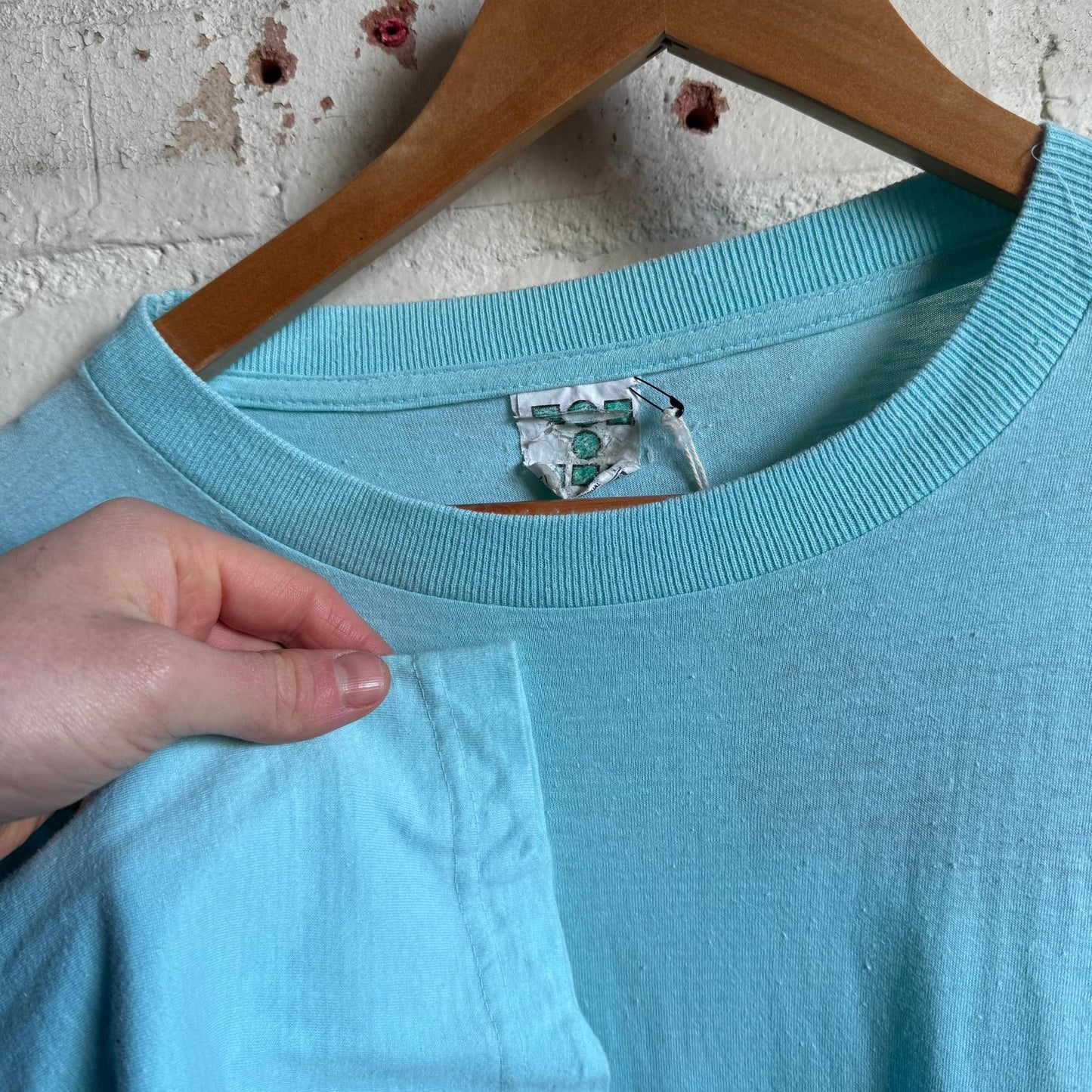 1980s Blue Cotton T-shirt