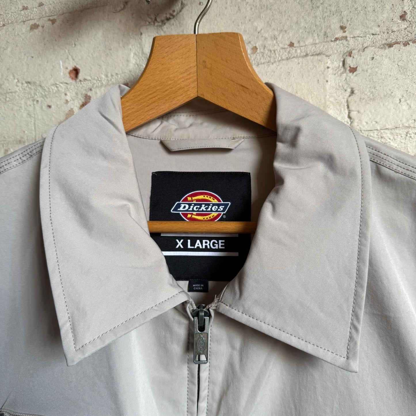 Beige Dickies Work Style Harrington Jacket