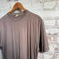 1990s Brown Blank Cotton T-shirt