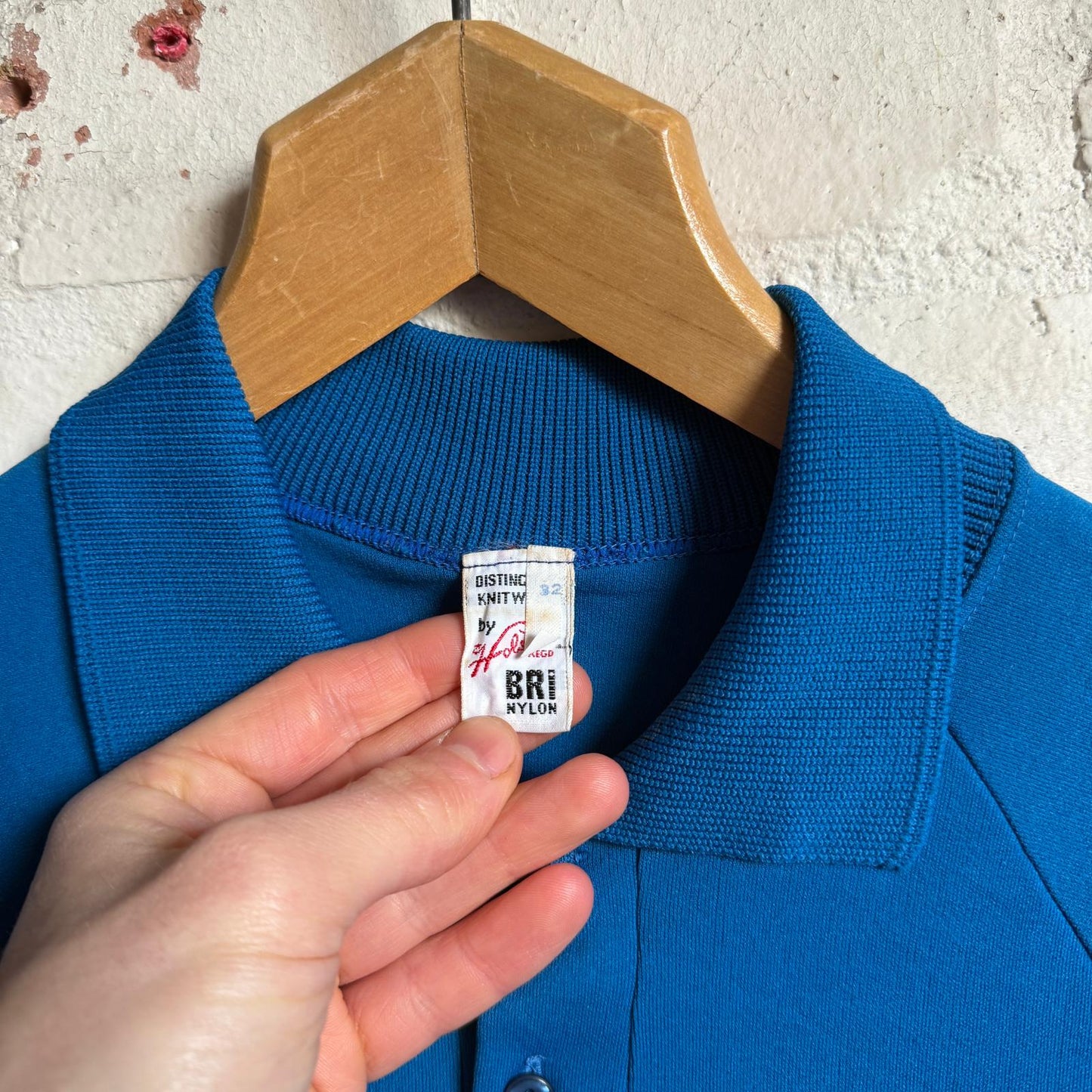 1960s Blue Mod British Polo Shirt