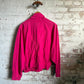 1980s Pink Cotton Design Bomber Jacket