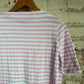1970s Pink Stripe Blouse Top T-Shirt