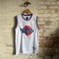 1990s White Champion Looney Tunes Basketball Jersey