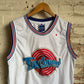 1990s White Champion Looney Tunes Basketball Jersey