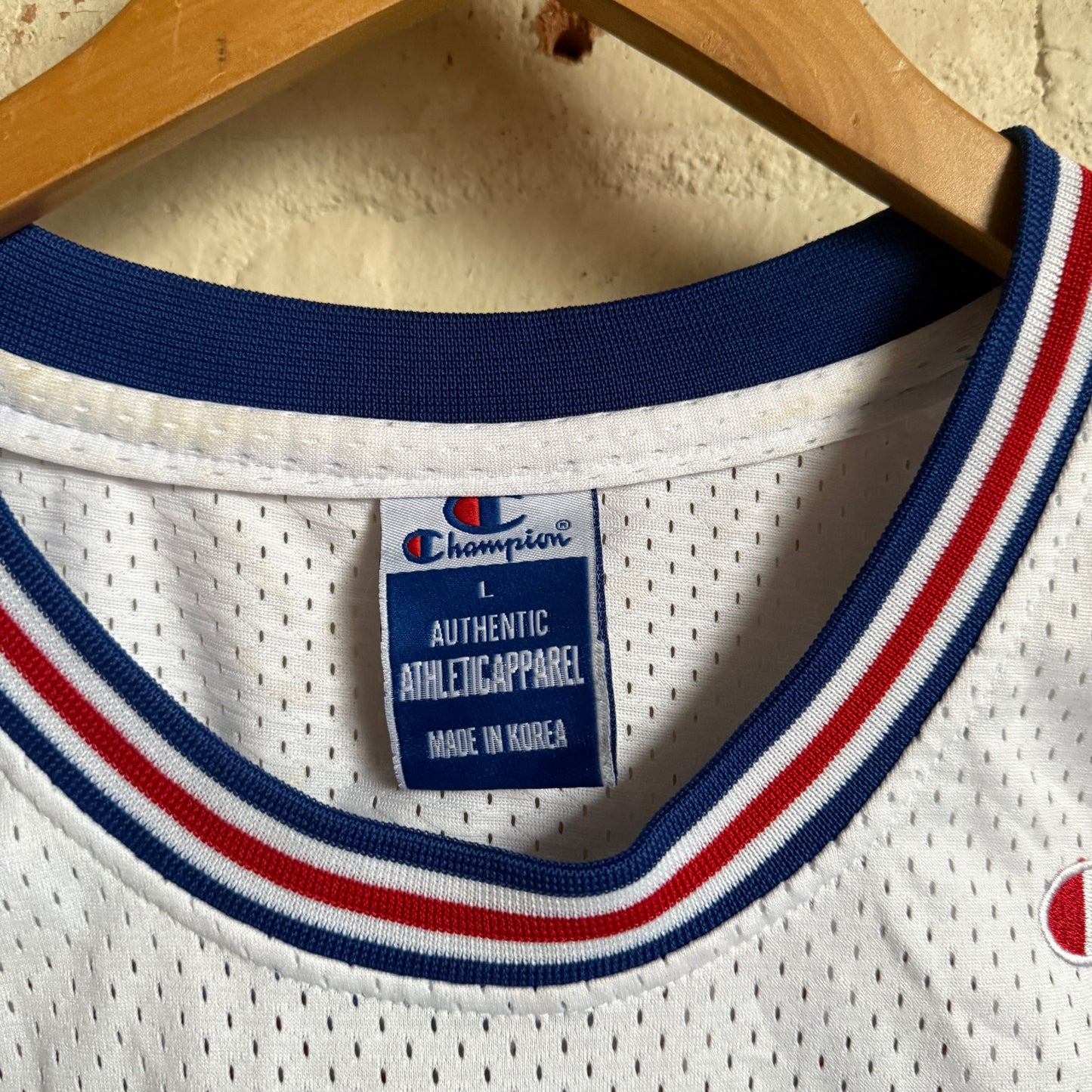 1990s White Champion Looney Tunes Basketball Jersey