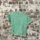 1960s Mint Green Knitted Cotton Button Top