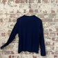 1970s Navy Knitted Long Sleeve Jumper