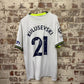 White Nike Tottenham Hotspurs Home Football Kit Shirt