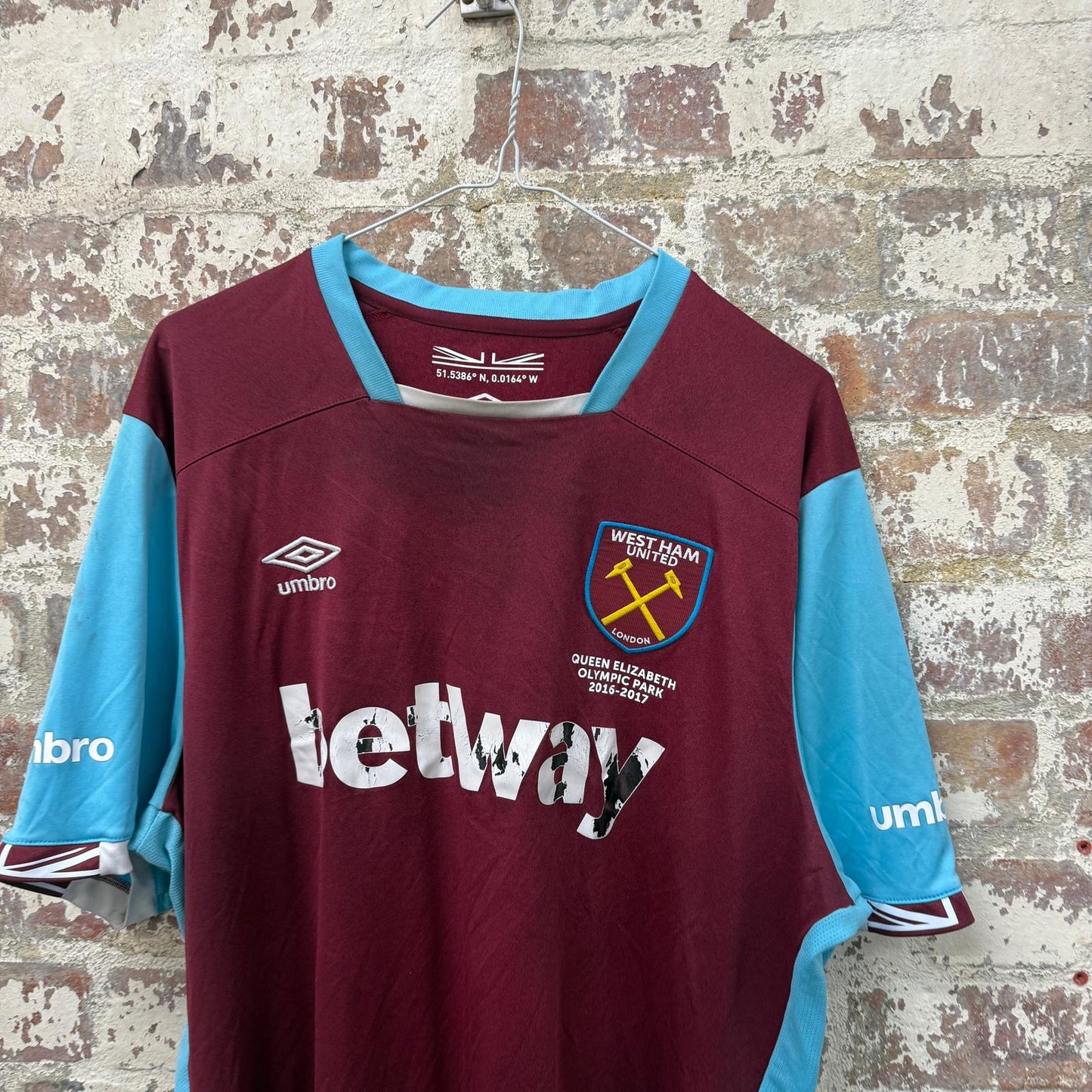West Ham Umbro Home Football Kit T-Shirt