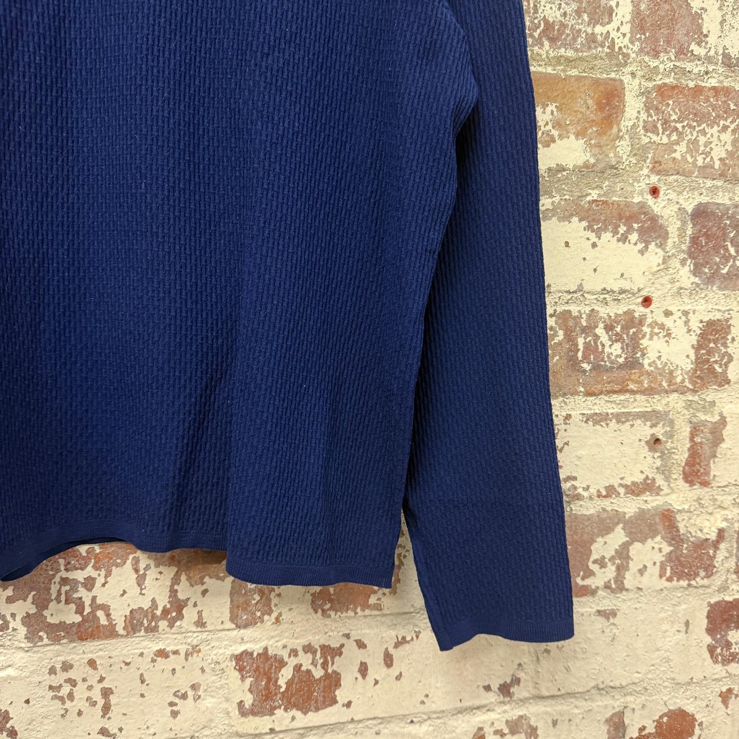 1970s Navy Knitted Long Sleeve Jumper