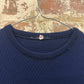 1970s Navy Knitted Long Sleeve Jumper