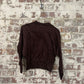 1960s Brown British Knitted Jumper