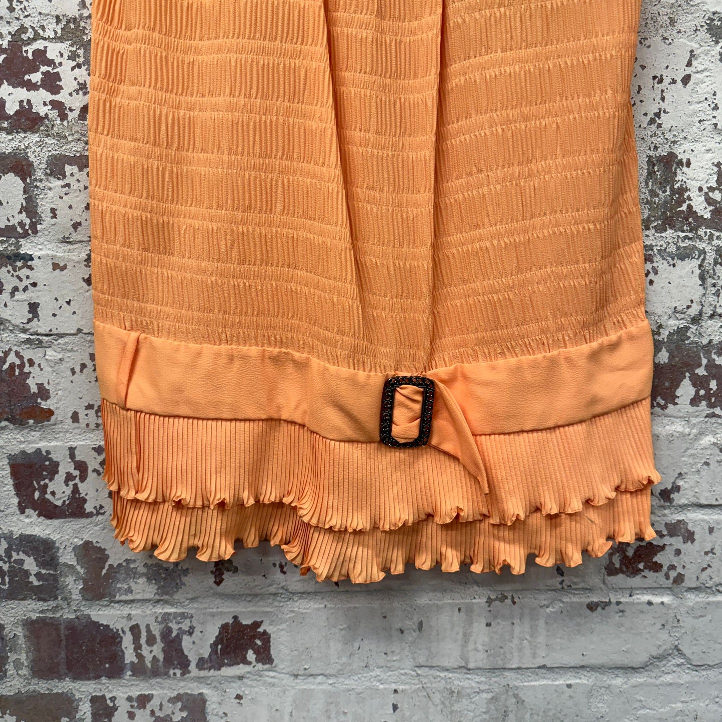 1970s Orange Jantzen Flapper Vest Strap Top
