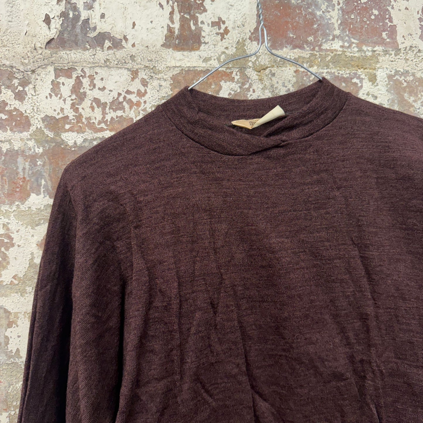 1960s Brown British Knitted Jumper