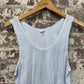 1960s White British Stripe Vest Top