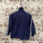 1990s Navy Adidas Zip Up Fleece Jumper