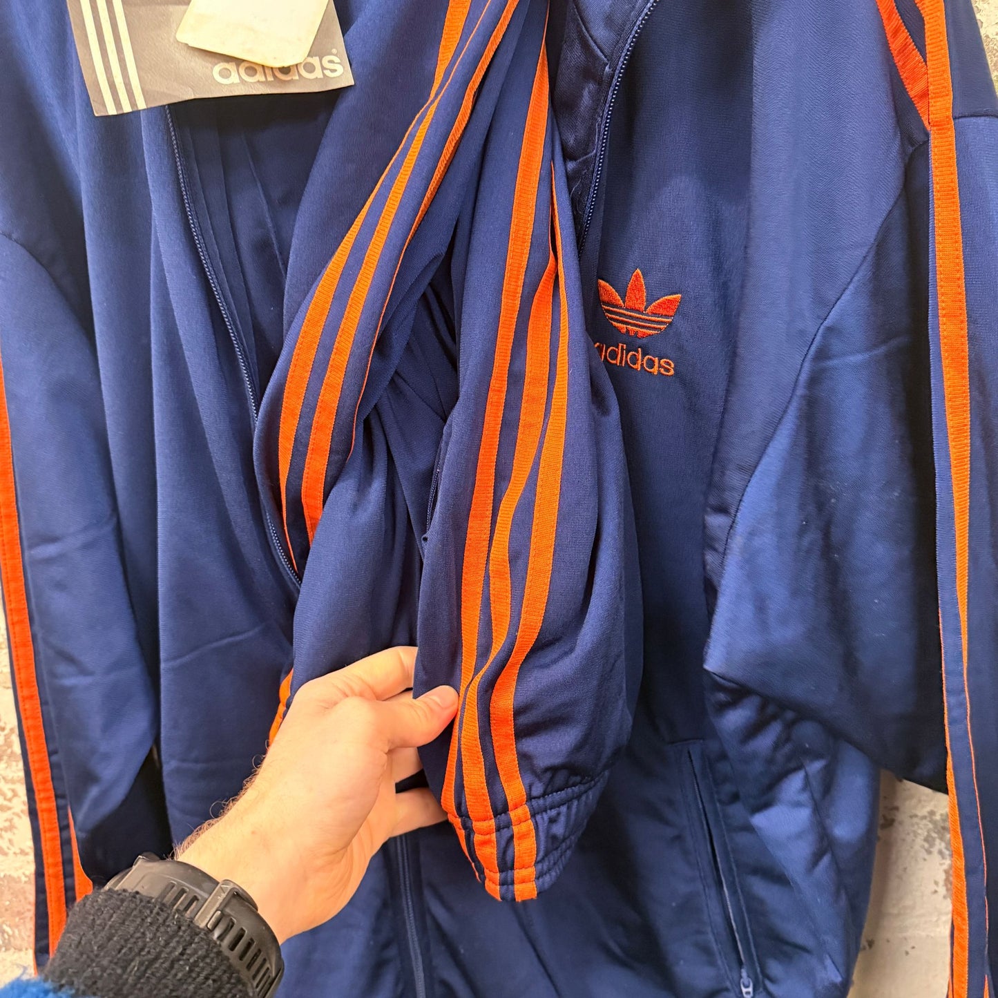 1990s Navy Adidas BNWT Tracksuit