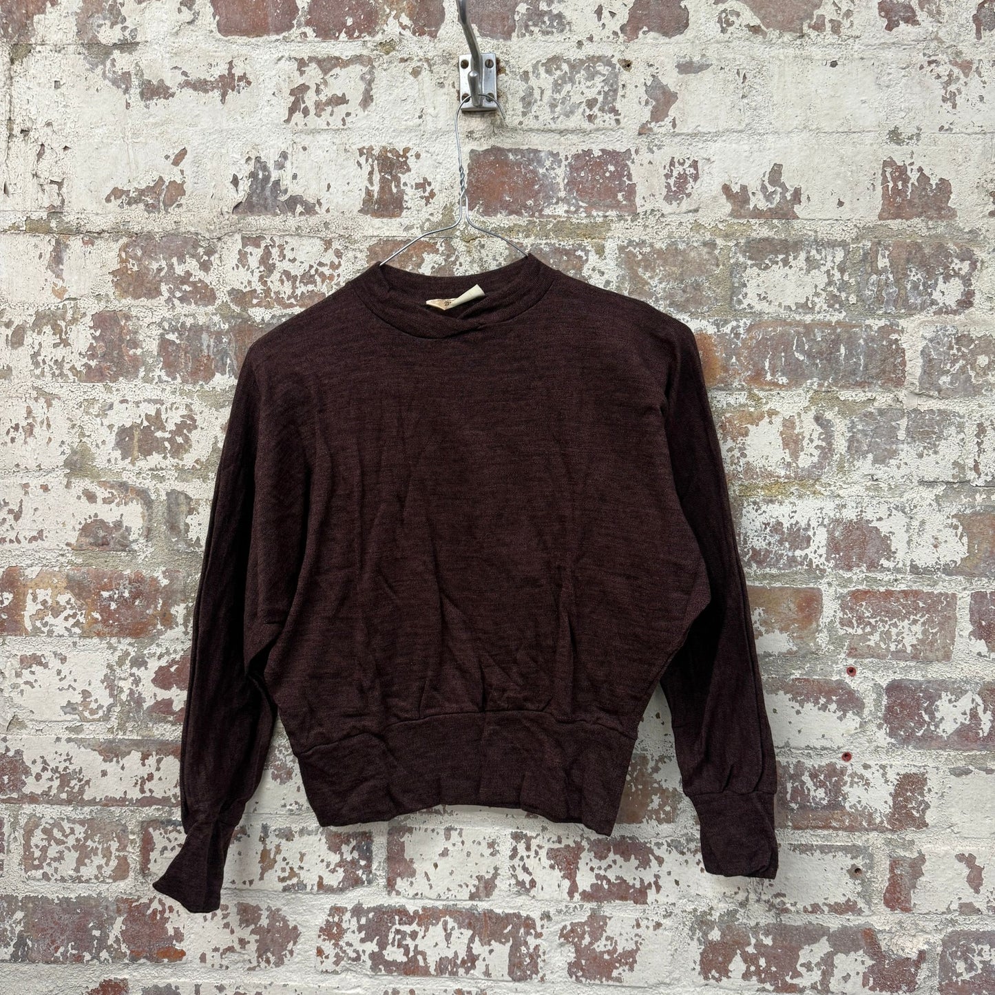 1960s Brown British Knitted Jumper