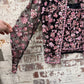 1990s Caroline Charles Floral Lace Two Piece Jacket and Blouse