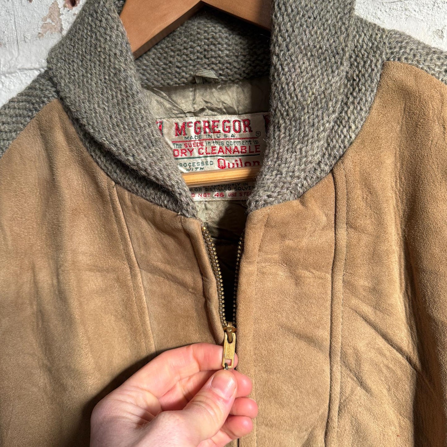 1970s Suede and Wool Mcgregor Coat