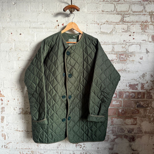 1980s British Military Green Liner Jacket