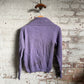 1950s Purple Wool Knitted Turtle Neck Jumper