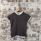 1970s Patterned Raglan Knitted T-shirt
