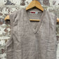1940s Beige Sweater Vest Tank Top Jumper