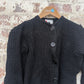 1960s Black Knitted Button Cardigan Jumper
