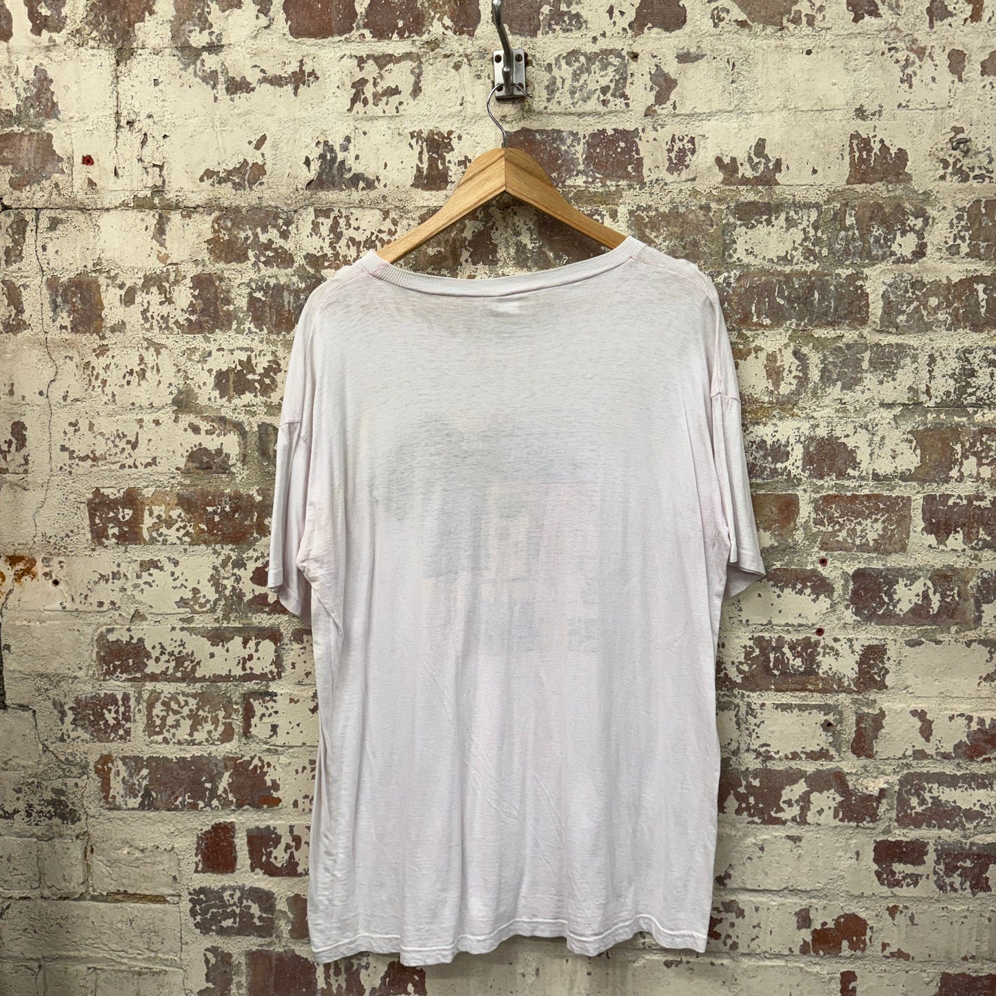 1990s Light Pink Art Graphic T-shirt