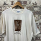 1990s Cream Graphic Cat T-Shirt