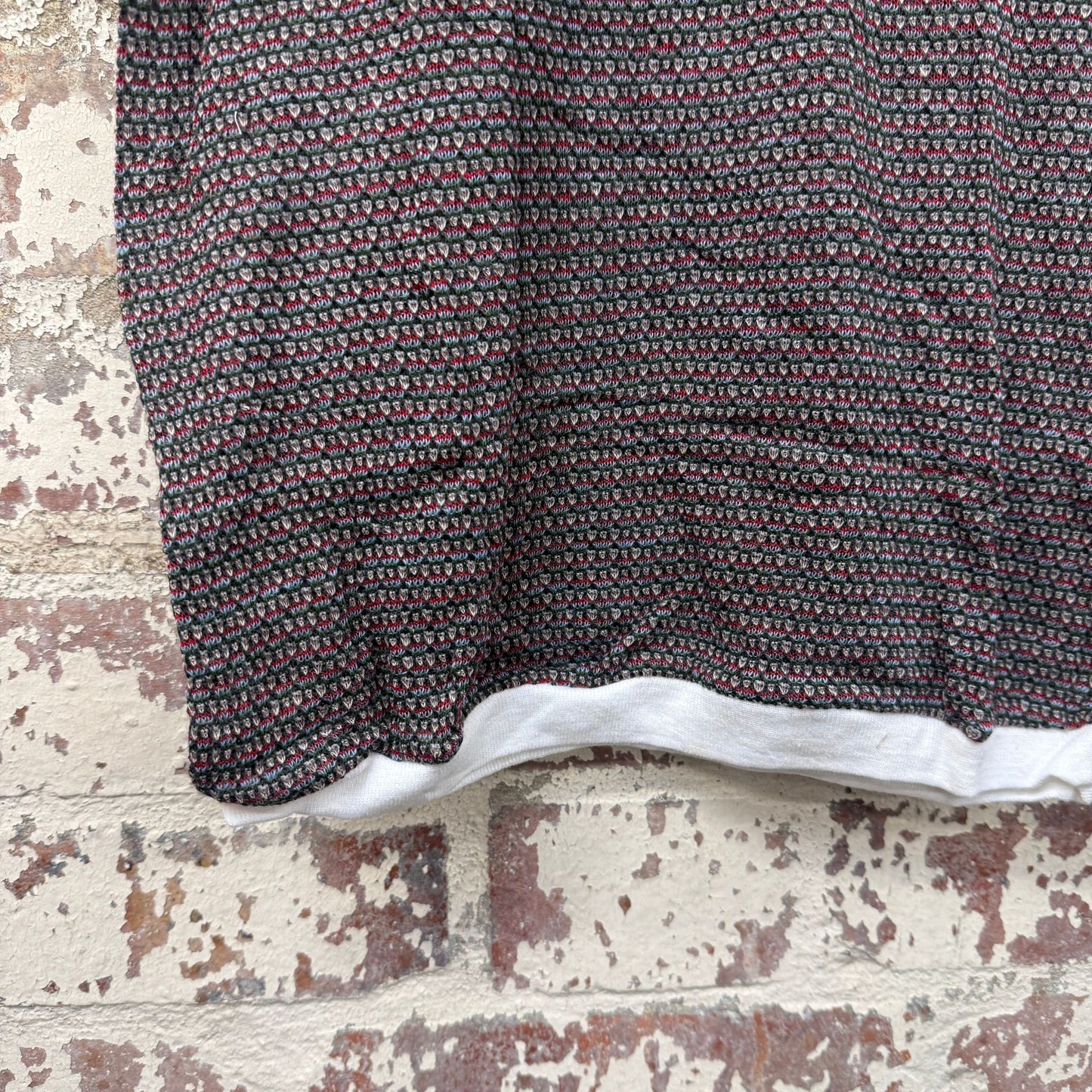 1970s Patterned Raglan Knitted T-shirt
