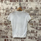 1950s White British V-Neck T-shirt
