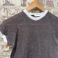 1970s Patterned Raglan Knitted T-shirt