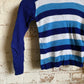 1970s Blue Navy Stripe Knitted Jumper