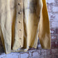 1960s Yellow Distressed Knitted Cardigan Italian Style