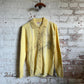 1960s Yellow Distressed Knitted Cardigan Italian Style