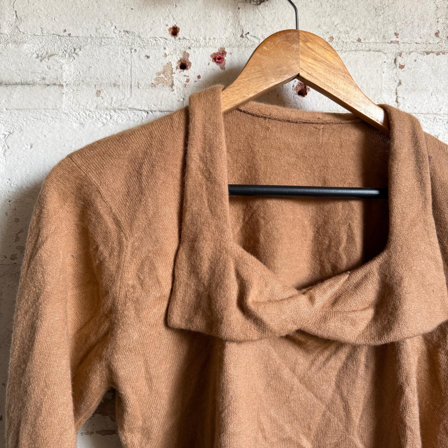 1970s Brown Unusual Knitted Jumper