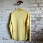 1960s Yellow Distressed Knitted Cardigan Italian Style