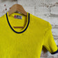 1970s Yellow Knitted Round Neck Top
