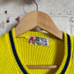 1970s Yellow Knitted Round Neck Top