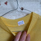 1960s Yellow Knitted Rayon T-Shirt Top