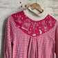 1970s Pink Stripe Long Sleeve Top Unusual Shirt