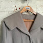 1940s Beige Wool Unusual Collar Design Blazer Jacket