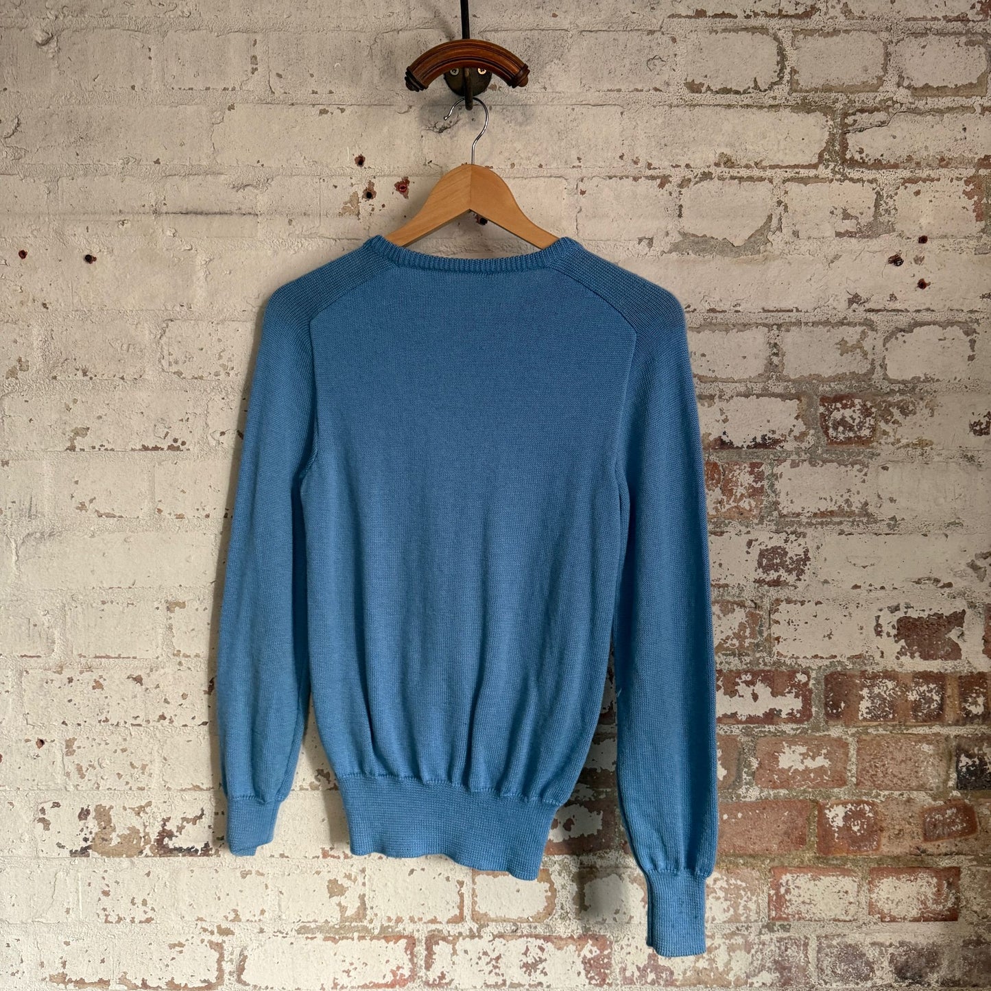 1980s Blue Knitted FILA Crewneck Jumper