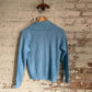 1960s Baby Blue British Knitted Cardigan Jumper