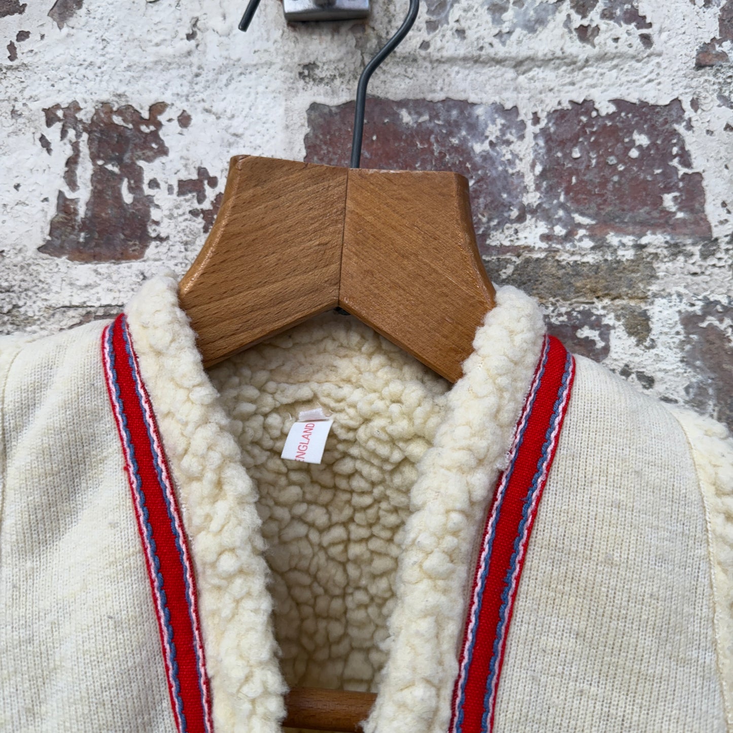 1970s Kids Shearling Gilet Vest Top