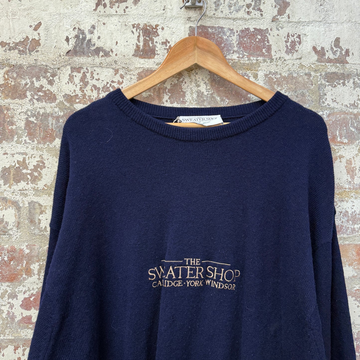 1990s Navy Sweater Shop Knitted Jumper